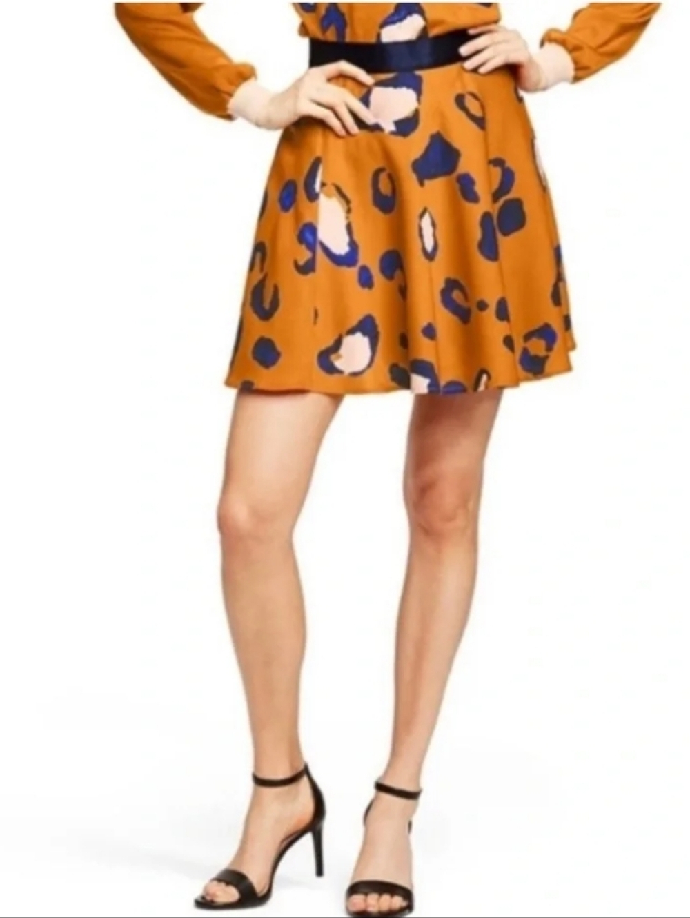 3.1 Phillip Lim for Target Leopard Print A-Line Skater Skirt - Size 12